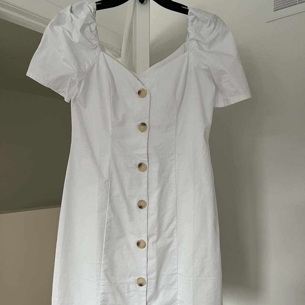 Misguided white dress- worn once. Size US 4